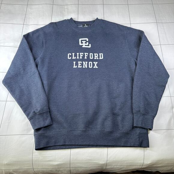 Clifford Lenox Sweatshirt Men Large Blue Foundation Crew Pullover Athletic - Picture 1 of 6